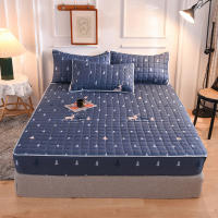 Nueva sábana ajustable acolchada, funda de cama impermeable, funda protectora Simmons, funda antipolvo esmerilada - details 2