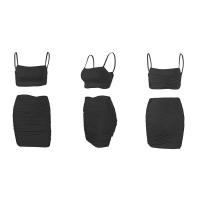 Conjunto de dos piezas para mujer, camisola sexy ajustada con fruncido, moda 2024, muy vendido. - details 38