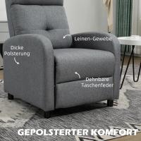 Silla de Relax Rebanable Manual Alta Comodidad en Sillón para Dormitorio y Oficina Carga de 150kg - details 2