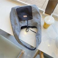 Bolso de tela a cuadros de doble cara para mujer, chaleco vaquero, bolso de hombro vaquero de estilo Retro coreano, bolso geométrico, bandolera bohemia - details 1