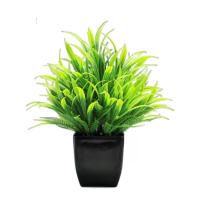 Mini bonsái Artificial, planta falsa con maceta, adornos en maceta, planta Artificial de eucalipto en maceta, decoración de jardín - details 4