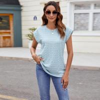 Blusa de Estilo Coreano Vintage para Mujer Cuello Redondo, Mangas Cortas, Moda Joven, Tops de Mujer Alta - details 15