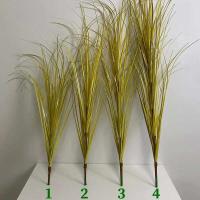 1 unidad de caña artificial, cebolla falsa grande, mechones de plantas verdes tropicales, césped de PVC, decoración de jardín y oficina de bodas - details 15