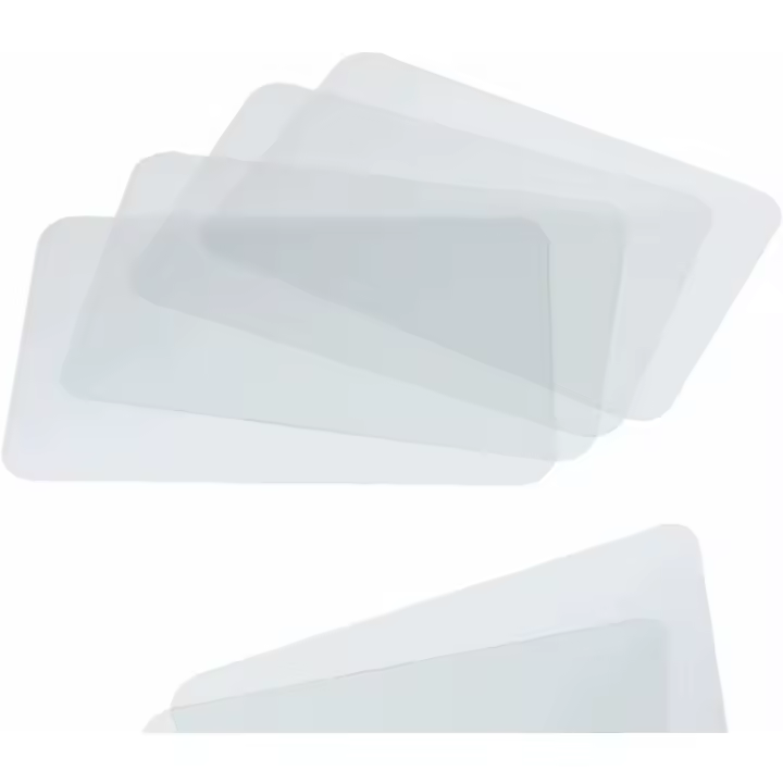 Manteles individuales y posavasos transparentes, protectores de mesa, Juego de 4 unidades - 1
