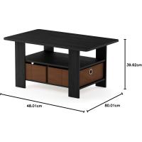 Mesa De Centro, Madera compuesta, Nuez /Marrón Oscuro, Talla única - details 38