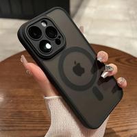 Funda de Lujo Mate Transparente y a Prueba de Golpes Carga Inalámbrica Magsafe para iPhone 16, 15, 14, 13, 12, 11 Pro Max Accesorios de Electrónica - details 3
