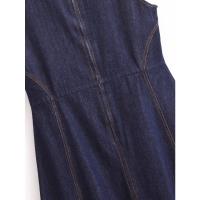Ropa de mujer europea y americana de mezclilla sin mangas para mujer Vestido de moda delgado Midi para mujer - details 5
