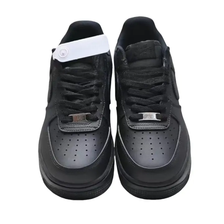 Zapatillas Clásico Blanco Negro AF1 Zapatillas Casual Hombre Y Mujer Al Libre - 1