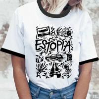Camiseta de diseñador de manga para mujer, ropa de cómic de anime para niña, top de Estopa - details 11