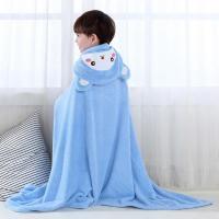 Toalla de baño para niños, poncho de secado rápido, albornoz de terciopelo coral con capucha para bebé - details 0