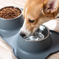 Cuenco de acero inoxidable para mascotas, almohadilla antiderrames, alimentador para beber para mascotas, plegable, antideslizante, cuenco de comida para perros, gatitos y cachorros - details 5