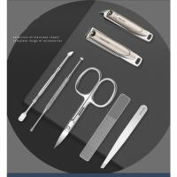 7 unids/set de cortaúñas de acero inoxidable, juego de cortaúñas con bolsa plegable, Kits de cortador de manicura, tijeras, herramienta de maquillaje de belleza - details 2