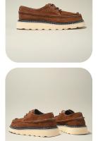 Nuevos zapatos de hombre de cuero genuino, zapatos de cuero de vaca puro de alta gama, casual, gamuza de cuero mate. - details 4