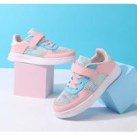 Moda verano niños zapatos casuales suaves lindas niñas rosa púrpura luz gruesa zapatillas de deporte de malla de aire chico princesa Net calzado deportivo - details 20