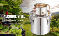 SucceBuy Alcohol Still, Destilador de Alcohol de Agua de Acero Inoxidable de 50 L con Condensador, Caldera para Fabricación de Vino de 13,2 Galones con Tubo de Cobre - details 0