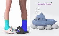 MoneRffi-Sharklas Originales para Niño y Niña, Chanclas de Tiburón para Hombre y Mujer,Sandalias de Piscina,Zapatillas para padres e hijos, zapatillas para parejas, suelas blandas - details 2