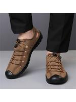 Sandalias hombre 2025 verano nuevas hombre casual hueco zapatos de cuero antideslizante conducción agujero zapatos fondo suave sandalias de cuero hombre - details 1