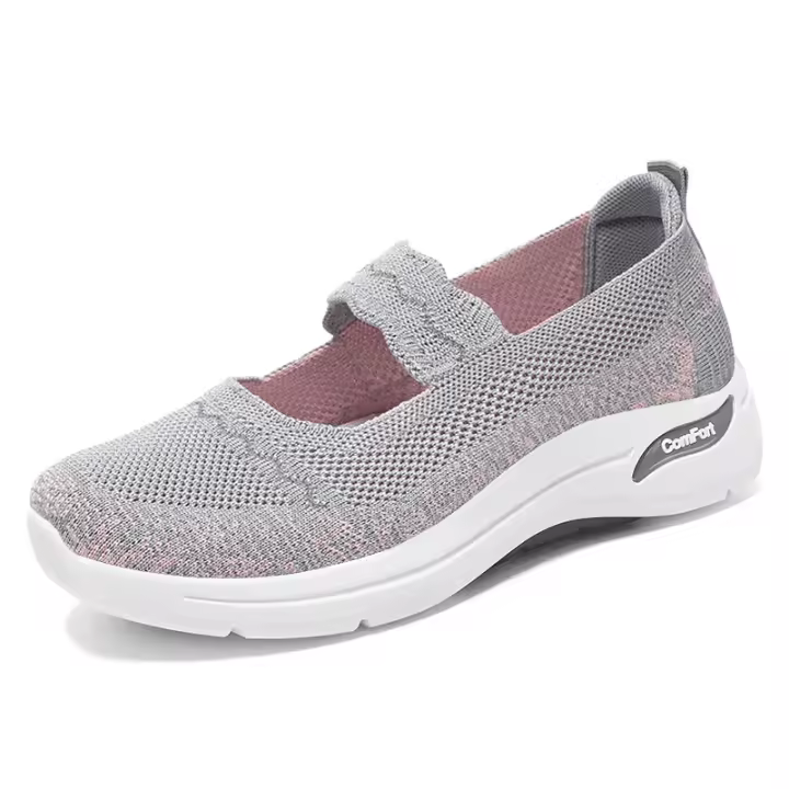 Zapatos deportivos sin cordones de verano para mujer, zapatillas planas cómodas informales para mujer - 1