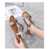 Sandalias de Mujer 2025 |   Estilo Boho Étnico con Cuentas y Cristales - Sandalias Deportivas de Tira Elástica Ajustable |   Zapatos Verano Mujer para Diario y Vacaciones - details 15