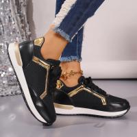 Zapatillas De Mujer 2023 Nuevas Plataforma Cómodas De Cuero Parcheado Zapatos De Correr Al Aire Libre Deporte Casuales Ladies - details 21