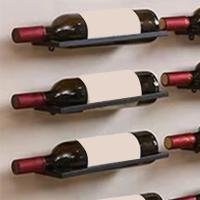 Soporte para vino, soporte de exhibición de vino colgante de Metal montado en la pared, estante para copa de vino, estantes flotantes para Bar, estante rústico para copa de vino - details 5