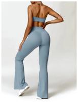 Conjunto de Yoga para Mujeres 2 Piezas Traje de Gimnasio Ropa Deportiva Sujetador de Cintura Alta Pantalones Cortos Leggings de Yoga Material de Nylon Adecuado para Primavera/Verano - details 18
