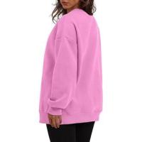 Sudadera holgada de manga larga con cuello redondo para mujer - details 40