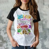 Camiseta de Estopa para mujer, camiseta Y2K para niña, ropa japonesa de cómic y2k - details 3