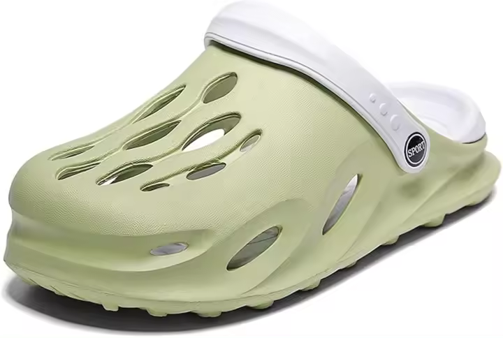 Sandalias de Hombre de Verano Baotou Antideslizantes, Ligeras, Agujero para Conducción, Deportes y Ocio Playa Media-Drag - 1