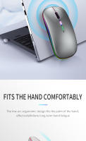 Portable RGB Bluetooth Wireless Mouse 2.4GHz USB Rechargeable Power Display Mouse Gamer for iPad Laptop PC Macbook Gaming Mouse - details 8