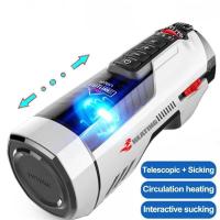 Embalaje privado Sexy 708pro masturbador masculino volante pistón calefacción Masturbateur Vagina Pussy vibrador automático hine juguetes sexuales para hombres - details 3
