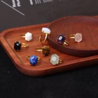 Anillo hexagonal facetado de cristal natural para mujer, regalo de cumpleaños, regalo de Navidad - details 0