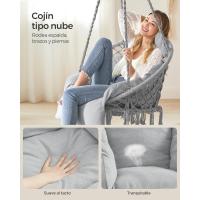 Silla Colgante Grande y Gruesa Ideal para Dormitorio, Balcón, Jardín, Sala de Estar - details 2