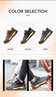 Zapatos de trabajo con punta compuesta para hombre, zapatillas de seguridad de cuero indestructibles, antigolpes, antipinchazos, aislamiento, 6KV - details 4