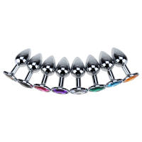 Juguetes Sexuales para Pareja Anal Plug de Acero Inoxidable Suave Dildo Cola Joyería de Cristal Entrenador BDSM Productos Sexuales Tienda - details 2
