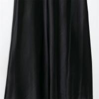 PB & ZA2025summer nuevo vestido de textura satinada con tirantes y falda hasta el suelo sin mangas con dobladillo suelto para mujer - details 6