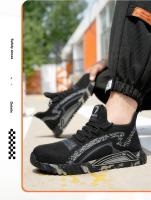Zapatos de Trabajo Transpirables para Hombres  Zapatillas de Seguridad de Verano con Punta de Acero Antipunctura - details 3