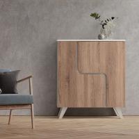 Aparador Comoda en Roble y Blanco 80 x 94 x 34 cm - details 1