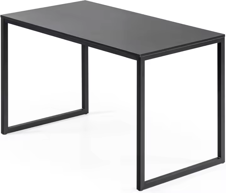 Jennifer Mesa de escritorio 160x61x74 cm - Mesa de estudio moderna de metal y madera - Mesa de ordenador - Marrón y blanco - 1