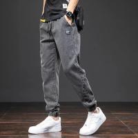 Primavera Verano negro azul Cargo Jeans hombres Streetwear Denim Jogger pantalones hombres holgados Harem Jean pantalones de talla grande - details 18