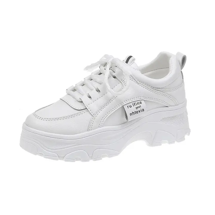 2025 primavera y verano nuevos zapatos de moda para mujer estudiantes cien con zapatos deportivos para mujer casual con suela gruesa zapatos de altura - 1