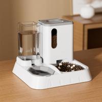 Comedero automático para mascotas y dispensador de agua – Cuenco de agua para alimentador de alimentos para perros y gatos de gran gravedad 2 en 1 – Fácil de limpiar, no necesita energía – Estación para mascotas duradera, antideslizante, para interiores y - details 1