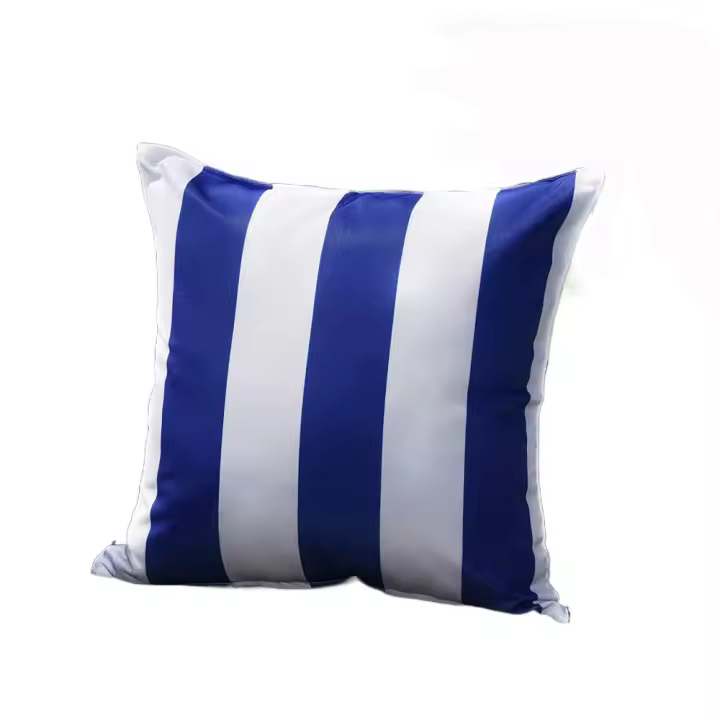 Funda de cojín colorida impermeable para exteriores, funda de almohada moderna y duradera, funda de almohada a rayas para sofá - 1