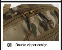 Bolsa de Montañismo Molle Mochila Táctica para Hombre, Bolso de Hombro, Hidratación, Militar, Camping, Caza, Escalada, Deportes, Ciclismo - details 9
