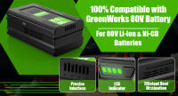Bonacell Reemplazo 80V 6.0Ah Compatible con Greenworks Batería de iones de litio de 80 voltios GBA80200 GBA80250 GBA80300 GBA80400 - details 3