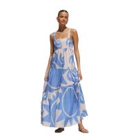 Vestidos largos de playa estampados para mujer, vestido largo bohemio con tirantes finos para vacaciones, informal, A-e, verano 2024 - details 20