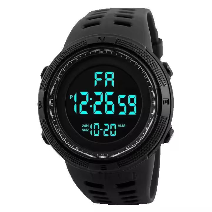 Reloj de lujo premium para hombre, relojes digitales deportivos para hombre, esfera grande, luminoso, resistente al agua, despertador, reloj de pulsera electrónico militar multifunción - 1