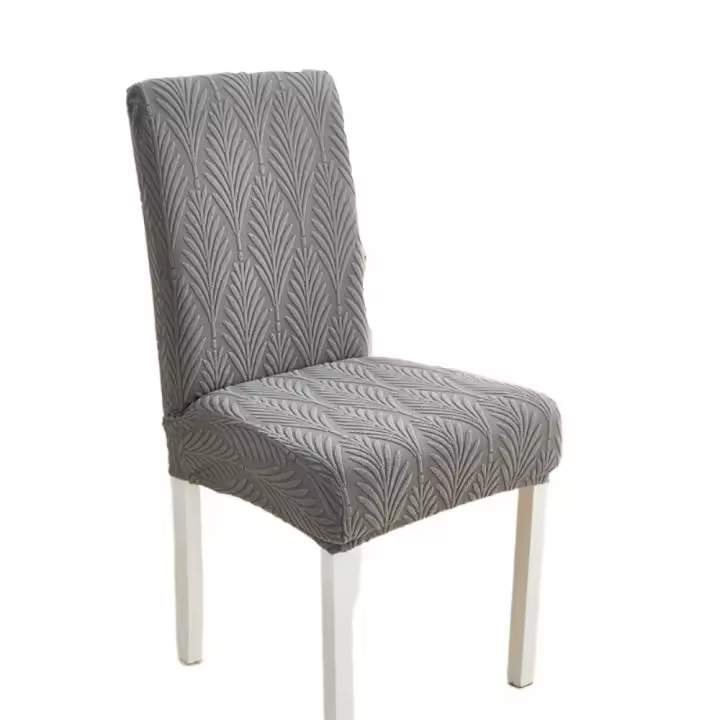 Funda protectora elástica de Jacquard para silla, funda de asiento suave a prueba de polvo, cojín Universal más grueso para silla, hogar - 1