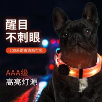 Nuevo collar luminoso LED para mascotas, correa de nailon para perros con correas de pvc - details 3