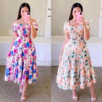 Primavera/Verano nuevo vestido literario francés estampado fresco moda ropa de mujer - details 6